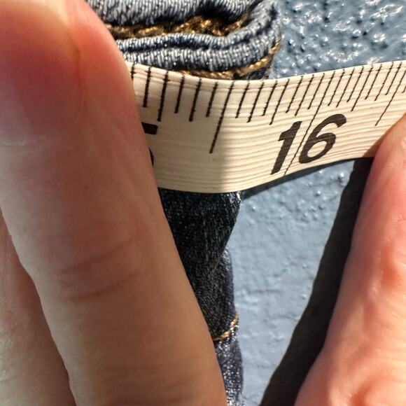 8 Circuits of Consciousness Size 4 Capris Dark Denim Comfy Casual Timeless - Picture 6 of 7